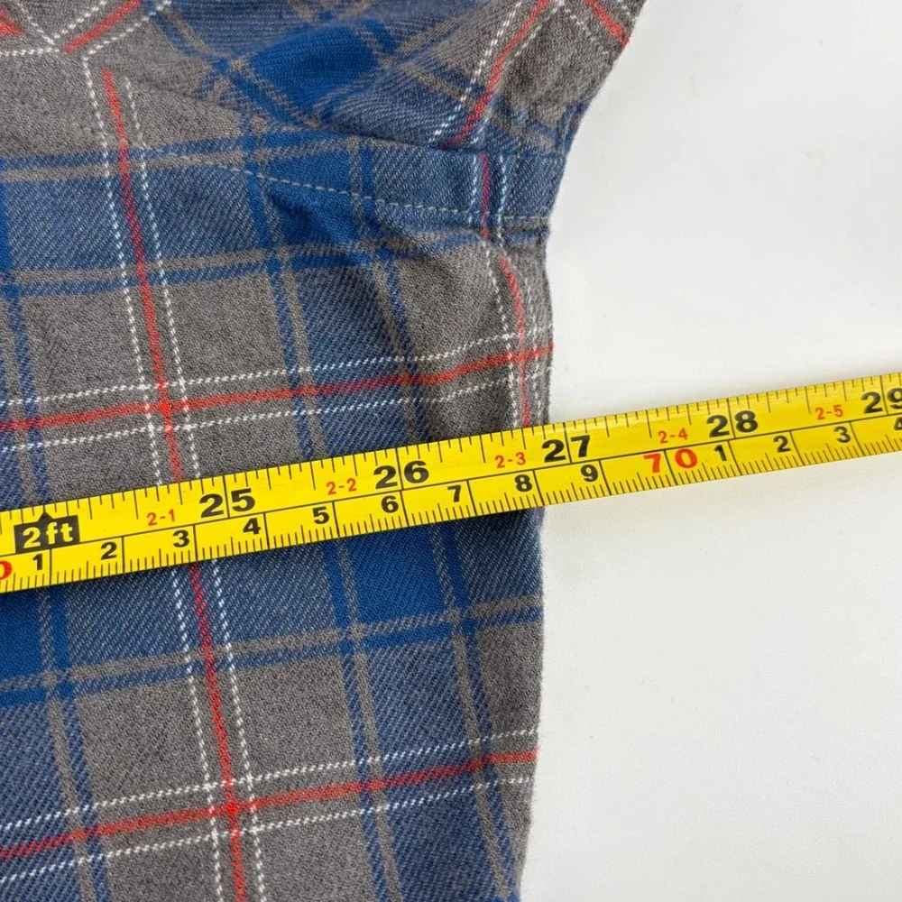 Banana Republic Tall XXL Plaid Flannel Button Down Shirt Men
